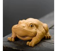 Tea Cup Sets Home Tea Set Decoration Chinese Yixing Purple Clay Pet Handmade Frog Animal Statue Ornaments Afternoon Tea Set(B)