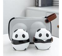 Tea Cup Sets Panda Shaped Portable Travel Ceramic Tea Set One Pot Two Cups Quick Cup Kung Fu Chinese Afternoon Tea Set(B)