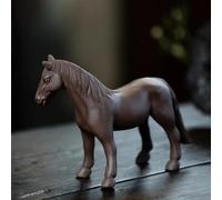 Tea Cup Sets Purple Clay Tea Pet Sculpture Crafts Set Decoration Accessories Chinese Zodiac Horse Statue Ornaments Afternoon Tea Set(A)