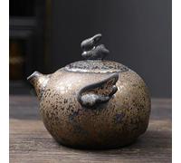 Tea Cup Sets Rust Glaze Teapot Single Pot Japanese Retro Small Filter Hand Tea Making Household Ceramic Kung Fu Set Afternoon Tea Set
