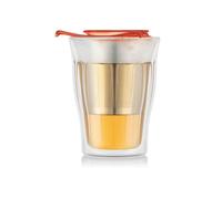 Tea cup with infuser - BODUM - YO-YO SET - 0.35 L - Double wall - Glass and stainless steel