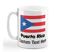 Tea Cups Puerto Rico Flag Coffee Cups Office 330ml | Mug with Handles Novelty Porcelain Mug for Love's day Mom Friends