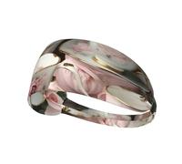 Tea Cups with Roses Romantic Print Headbands, Fitness Headbands Fashion Hair Accessories, Elastic Sports Hair Bands