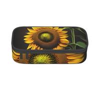 Tea Cups with Roses Romantic Shabby Print Storage Bag for Business Office, Pencil Case, Pencil Case, Makeup Bag, Cosmetic Bags, Sunflowers in the Weeds, One Size