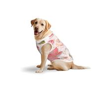Tea Cups With Roses Romantic Shabbyprint Large Vest For Pets Apparel T-Shirt Breathable Lightweight Sleeveless Tank Top