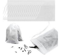 Tea Filter Bags with Drawstring 200 Pcs Empty Tea Bag 7x9cm