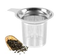 Tea Filter - Rustproof Fine Mesh | Heat Resistant Tea Strainer with Handle Reusable for Home Kitchen Travel Car Party & On the Go