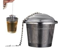 Tea Filter Strainer - Loose Leaf Holder, Compact Infusion Net | Long Handle Tea Cup Penetration Basket, Reusable Hot Drink Brewing Tool with Travel Mug Herbal Mix, 1.77 x 1.57 x 1.57 Inc.