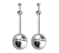 Tea Filters - 2 Pieces Stainless Steel Sieve with Handle | Tea Filter for Baking Flour, for Coffee Food Home Office Travel Kitchen Camping Drinker Lovers