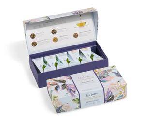 Tea Forte Demoiselle Premium Tea Petite Presentation Box, Tea Sampler Gift Set, 10 Count, 1 of Each Variety Individually Wrapped Handcrafted Pyramid Infuser Bags