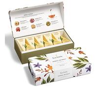 Tea Forte Herbal Retreat Petite Presentation Box Tea Sampler Gift Set, 10 Handcrafted Pyramid Tea Bag Infusers, Caffeine Free Herbal Tea