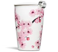 Tea Forte Kati Cup Ceramic Tea Cup with Infuser and Lid for Infuser - Hanami