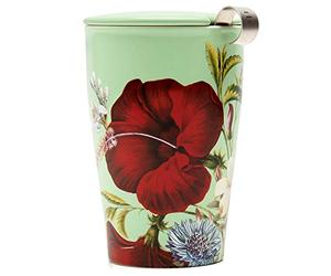 Tea Forté Kati Cup Fleur | Mug Removable Stainless Steel Infuser Cup | Quality Porcelain | 350 ml