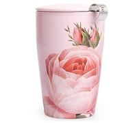 Tea Forté Kati Mug Jardin | Tea cup with stainless steel infuser and mug cover | Double wall anti-burn | Ceramic Quality | 350 ml | Limited edition