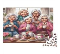 Tea Friends Gathering Jigsaw Puzzle, 1000 Pcs For Adults