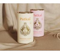 Tea Gift Box with Patkai Morning Gold (Breakfast Tea, Robust and Strong Assam Tea) and Evening Rose (Calming, Relaxing Blend of Green Tea with Rose & Cardamom) Teas, 2 x 100 gm Caddies