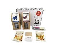Tea Gift Hamper - Teapigs Teabags, Everyday Brew, Earl Grey, Shortbread, Bakewell Slice, Borders Biscuits