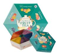 Tea Gift Set - Assorted Herbal and Fruit Tea Selection | 60 Fruit Tea Bags Including Peppermint Fruit Herbal Mint |Gifts for Women & Men |Vegetarian-Vegan-Friendly