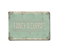 Tea Heritage Fancy A Cuppa Vintage Kitchen Metal Tin Sign