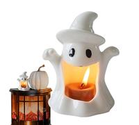 Tea Holder - Ghost Stand | Cute Halloween Table Centerpiece, Wear Resistant Ghostly Stand, Professional Holiday Decorative Scented Figurine Creepy Haunted House Room Decor for Tables