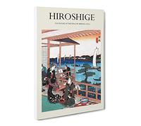 Tea House At The Willow Bridge By Utagawa Hiroshige Canvas Print | Gallery Wrapped 30mm Frame Wall Art | 30x20 inches | Ready to Hang | Asian Cityscape Picture | Living Room Bedroom Lounge Office