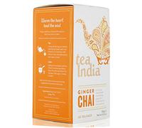 Tea India 40 Ginger Chai Tea Bags 100g