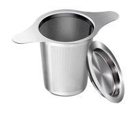 Tea Infuser 1 Piece Tea Infuser Basket Stainless Steel Strainer Filter with Small and Lid Diffuser for Loose(Style 02)