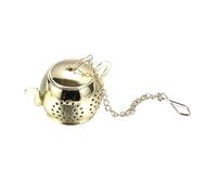Tea Infuser 1pc Teapot Shape Tea Strainer Stainless Steel Loose Infuser with Chain Spice Filter Diffuser Kitchen Teaware for Loose Leaf Tea(Color 01)