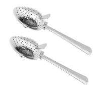Tea Infuser, 2PCS Long Handle Tea Strainers with Fine Holes 304 Stainless Steel Spoon Shape Filters for Teapots Cups Mugs