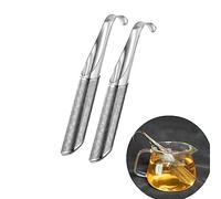 Tea Infuser,2PCS Tea Strainers Stainless Steel Tea Infuser Tea Strainer Hanging Tea Leaf Filters Spice Infuser Premium Extra Fine Mesh Tea Maker for Loose Tea Herbs Spices for Single Cup Brewer Mugs