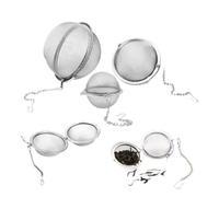 Tea Infuser 5pcs~1pcs Stainless Steel Spice Tea Ball Infuser Sphere Locking Strainer Mesh Filter Strainers for Loose Tea