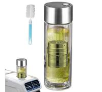 Tea Infuser Bottle, Tea Cup with Filter 400 ml - High Temperature Resistant with Magnetic Lid and Double Wall for Hydration Sports Travel Gym, Car, School