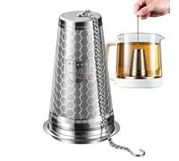Tea Infuser Conical Strainer with Large Capacity and | Reusable Infusion Maker for Coffee Soup Sake Cocktail Home Kitchen Office Desk Travel On The Go