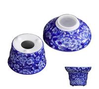 Tea Infuser - Decorative Heat Resistant Ceramic Brewing Tool - Umbrella Tea Infuser Strainer for Home, Meditation, Yoga, Sitting, Apartment, College Dorm, Travel and Cam
