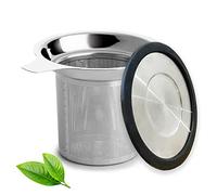 Tea Infuser, Extra Fine Mesh Tea Strainer with Silicone Lid, 304 Stainless Steel Tea Infusers for Loose Tea, Tea Steeper Basket Filter for Teapot, Mug, Cup