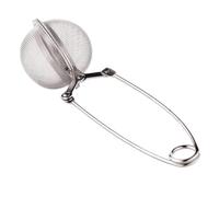 Tea Infuser Mesh Strainer - Stainless Steel | Loose Leaf Fine Ball Filter for Coffee Steeper Interval Diffuser Handle Long Chain Hook Brew Teapot Mug Cup Seasoning Tool