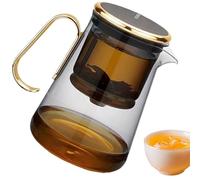 Tea Infuser Pot - Magnetic Heat Resistant Glass Teapot with Lid and Strainer | Multifunctional Teapot for Soaking Green, Black, Oolong Tea, Water Separation Teapot