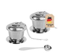 Tea infuser set 5-piece infuser spoon stainless steel silver