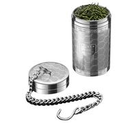 Tea Infuser: Stainless Steel Infuser, Threaded Lid Holder, Extended Chain Hook, Loose Filter Attachment | For Black Green Oolong Ea Earl Grey Chai Tea Brewing Cup