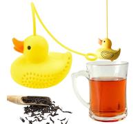 Tea Infusers For Loose Tea, Cute Silicone Duckling Tea Infusers for Loose-leaf Tea, Reusable Tea Ball Filters, Tea Steepers for Loose Tea a Lovely Companions for Afternoon Tea Time