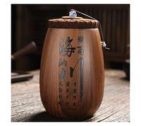 Tea Jar Storage Jars Tea Tins Cans Canister Gift Cans Sealed Cans Tea Caddy Large Ceramic Pot (Color : Plum)
