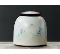 Tea Jars Storage Kitchen Storage Jars with Lids Ceramic Tea Caddy Large Storage Tank Canister Sealed Can Jars Vintage Style Tea Coffee Sugar Canisters Ceramics Food Storage Jar for Coffee Tea (Color