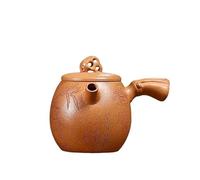 Tea Kettle 130ml Purple Clay Teapots Handmade Pot Raw Ore Downhill Mud Kettle with Strainer Zisha Tea Set Chinese Teapot Ceramic Tea Infuser
