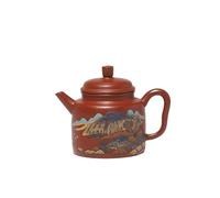 Tea Kettle 200ml Purple Clay Teapots Handmade Colored Pot Raw Ore Zhu Mud Kettle with Filter Zisha Tea Set Tea Craft Ceramic Tea Infuser