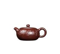 Tea Kettle 230ml Purple Clay Teapots Handmade Carved Pot Raw Ore Purple Mud Kettle Chinese Zisha Tea Set Tea Services Small Tea Pot