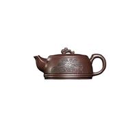 Tea Kettle 260ml Purple Clay Teapots Handmade Pot Raw Ore Purple Mud Tea Maker Kettle with Strainer Zisha Teaset Ceramic Tea Infuser
