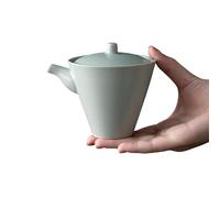 Tea Kettle Celestial Green Ru Kiln Teapot Single Cover Bowl Kung Fu Tea Sets Ceramic Household Hand Grab Pot Open Piece Can Be Kept Small Brewer Small Tea Pot