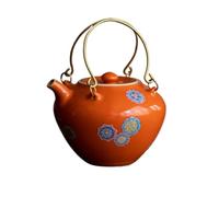 Tea Kettle Chinese Style Small Teapot Ceramic Kung Fu Teapot Office Coffee Pot Suitable for Restaurant Cafe Kitchen Small Tea Pot(B)