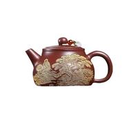 Tea Kettle Creative Hand-Painted Gold-Painted Flowers Like Brocade Teapot Home Tea Room Decoration Tea Set Tea Infuser Pot