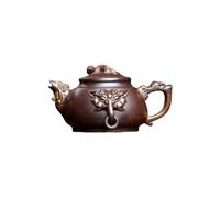 Tea Kettle Original Ore High Temperature Segment Clay Dragon and Phoenix Auspicious Purple Clay Teapot Home Kung Fu Teapot Ceramic Tea Infuser